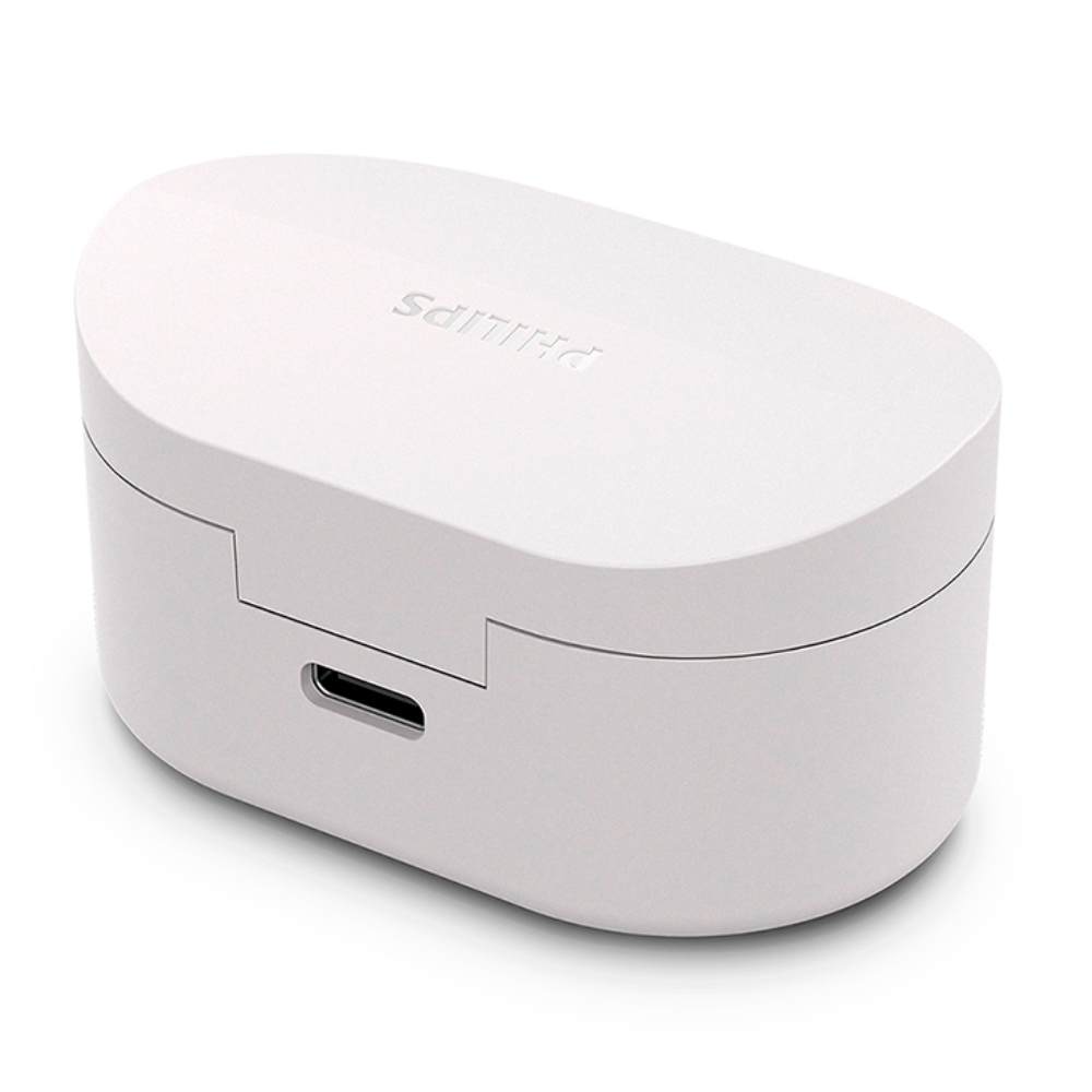 Imagen 2 del producto Audífonos bluetooth True Wireless Philips TAT1138, resistencia al agua IPX4, duración máx. 15 horas con estuche de carga, blanco